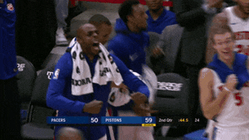 celebrate lets go GIF by NBA