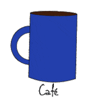 carollyneoliveira cafe azul canecas carol gif Sticker
