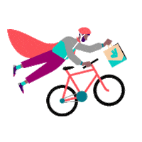 Take Away Rider Sticker by Deliveroo