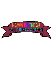 Happy Birthday Sticker by All Things Studio