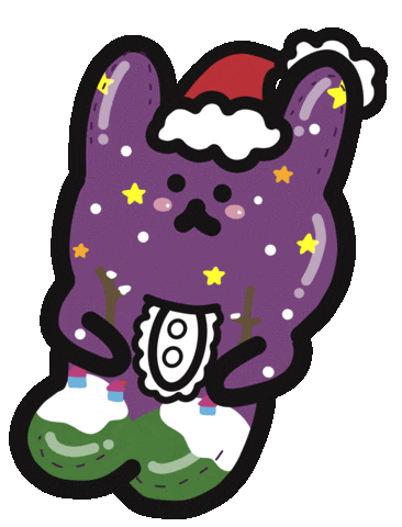 Christmas Bunny Sticker by Playbear520_TW