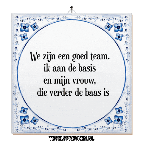 Humor Teamwork Sticker by Tegelspreuken.nl