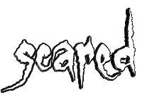 scared text Sticker