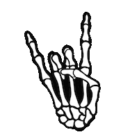 madebymorganco halloween sticker rock skeleton Sticker