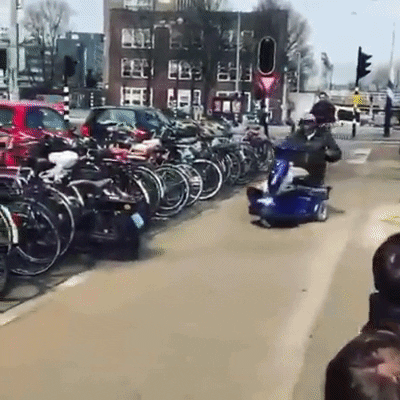 giphygifmaker trick scooter talent funny guy GIF