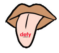 defycommunity sticker defy womxn peachbaby Sticker
