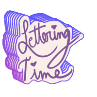 Lettering Sticker