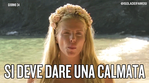 isola13 keep calm GIF by Isola dei Famosi