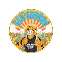 Keep Mucho Macho Sticker by Cosmo Tires