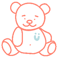 Happy Teddy Sticker by gruendl.com