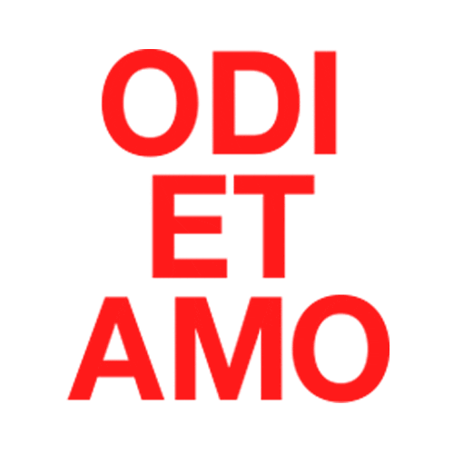 GraficaOdietamo giphyupload odietamo odi et amo odietamo logo Sticker