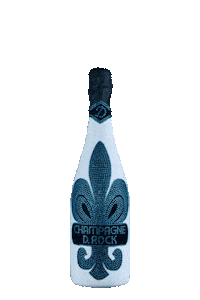 Gold Bottle Sticker by Champagne D. Rock