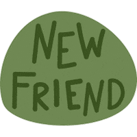 Friend Plant Sticker by Mia Baté