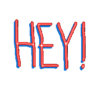 Motion Hello Sticker