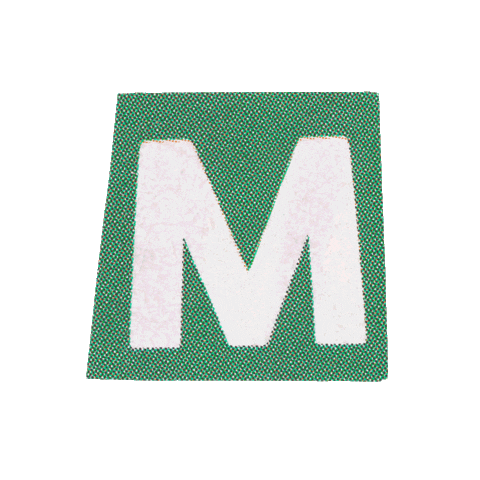 Typography M Sticker