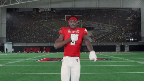 Tj Vasher GIF by Texas Tech Football