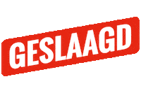 Examen Geslaagd Sticker by Koning Willem I College