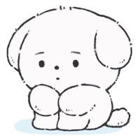 amams2 dog sad 犬 いぬ Sticker