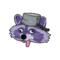 TrashPandaTribe cartoon nft drunk goofy Sticker