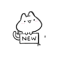 Shooley cat new new post doodle Sticker