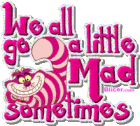 mad cheshire cat Sticker