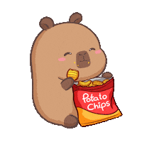 Happy Potato Chips Sticker