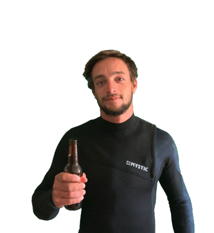 happy beer Sticker by Mysticboarding