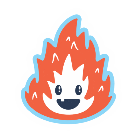 NICKYOOH giphyupload hot fire flame Sticker