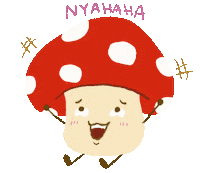 Happy Mushroom Sticker