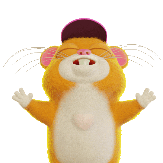 I Love You Hamster Sticker by Grind