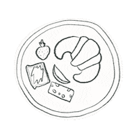Food Croissant Sticker