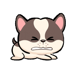 French Bulldog Fun Sticker by UpStudiosWorld