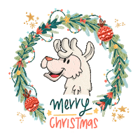 Christmas Llama Sticker by Universidad del Pacífico