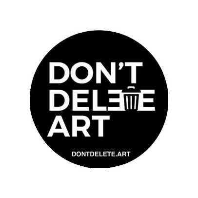 dontdeleteart giphygifmaker art censorship dda Sticker