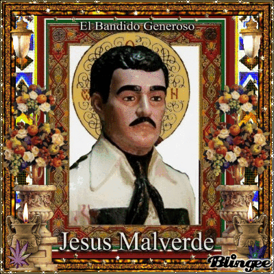 Inkblot Jesús Malverde Santa Muerte and the Virgin of Guadalupe