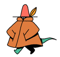 Walking Walk Sticker by Andrew Bell