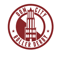 domcityrollerderby skate utrecht derby roller derby Sticker