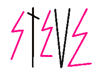 Steve Sticker by The Art Plug