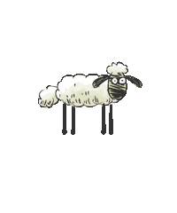 Happy Shaun The Sheep Sticker by Aardman Animations
