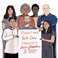 Voting North Carolina Sticker by Creative Courage