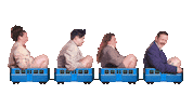 humorkulten tunnelbana tuben tubengenomlivet humorkulten Sticker
