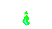 Green Fire Sticker by Linzex Studios