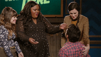 Fake out nicole byer GIF by Party Over Here