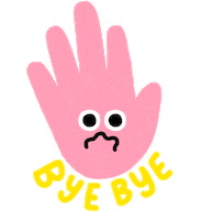 Sad Bye Bye Sticker by mrodilla