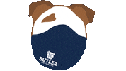 Butler Bulldogs Happy Dog Sticker by Butler University