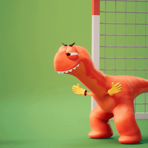 Game Time Football GIF by Claynosaurz