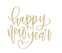 happy new year Sticker by Feather Park Lettering