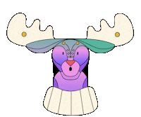 Christmas Deer Sticker by Odd Bleat