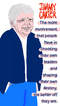 Jimmy Carter President Sticker