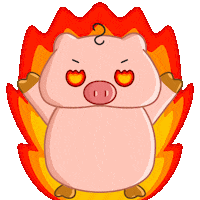 Fire Pig Sticker